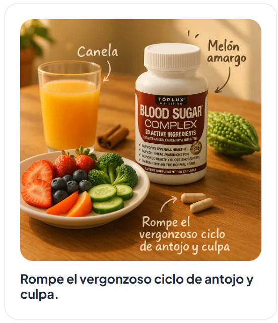 BLOOD SUGAR COMPLEX | CONTROL GLUCÉMICO CON INGREDIENTES NATURALES!